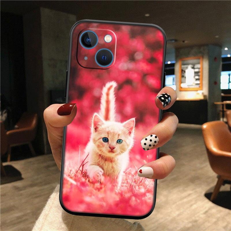 Cat Kitten Cute Shell Phone Case for Samsung Galaxy S20 S21 S22 Ultra FE Plus A21S A22 A24 A25 A26 A30 A30S A31
