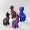 Полая статуэтка кота, коллекционная 3D-печатная фигурка кота, домашний офис, настольный котенок