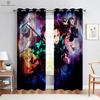Japanese Cartoon Printed Curtains for Kids, Room Decoration, Window Curtains, Suitable for Kitchen, Bedroom, Living Room, Gifts