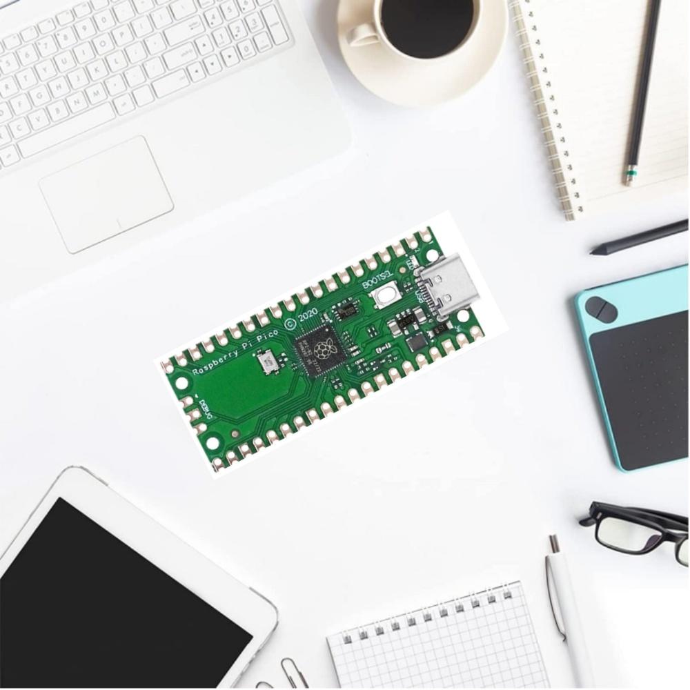 2 шт. Плата-клон Raspberry Pi RP2040 Pico - Двухъядерный M0+ 133 МГц, 2 МБ Flash, SPI/I2C/UART, Python/C/C++ (синий)