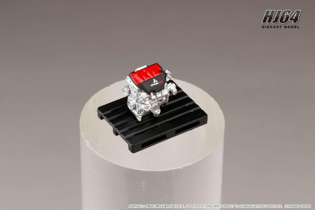 Mitsubishi Lancer Evolution X FINAL EDITION with Engine Display Titanium Gray Roof 1/64 Model, Metallic/Black