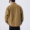 Heavy Retro Khaki Tooling Jacket Men'S Loose Large Size Trendy Brand Youth Shirt Casual Coat Trendy