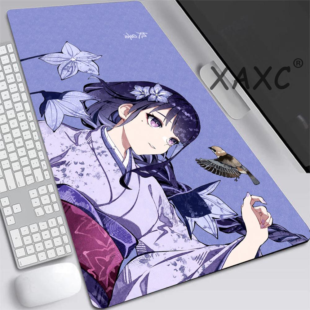 HYBXAXC Mouse Pad Cute HD Genshin Impact Pattern Kawaii Game Desk Pad Extended Gaming Keyboard Mats Large xcm Gamer Mousepad