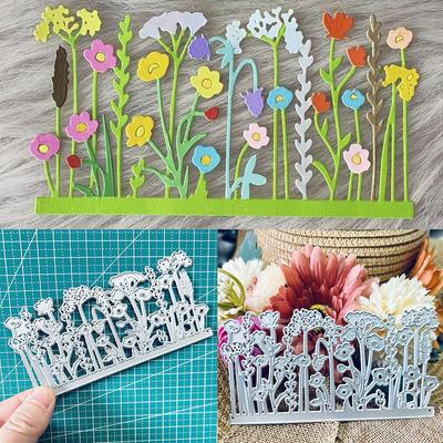 Цветы Металлические режущие штампы Трафарет для DIY Скрапбукинга Фотоальбома Тиснения Бумаги Открыток Поделок Высечки
