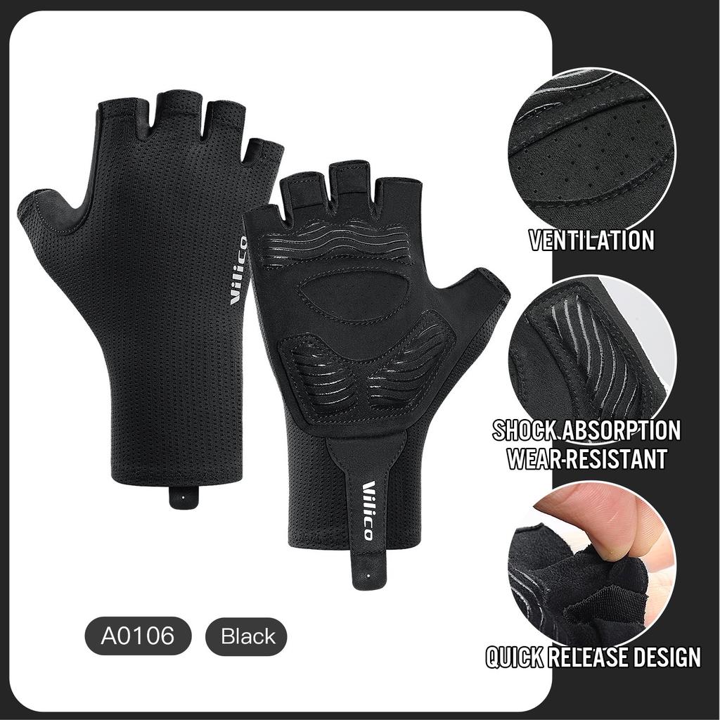 Breaking Wind Cycling Half Finger Gloves Anti-Slip Bicycle Mittens Racing Road Bike Glove Mtb Biciclet Guantes