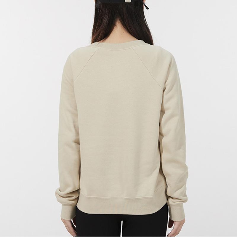 Nike Спортивная одежда Essential флисовая толстовка с круглым вырезом и буквенным принтом с длинным рукавом женские топы цвета хаки BV4113-206