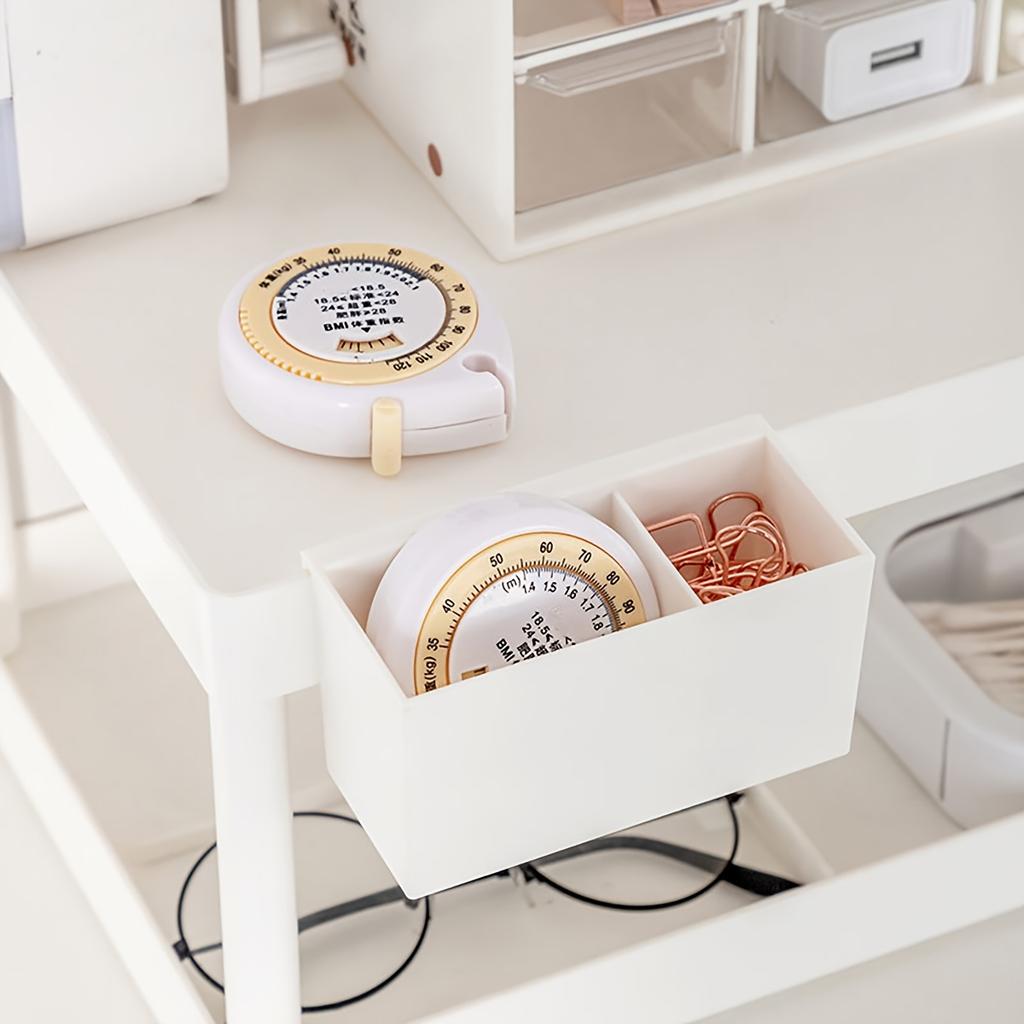 A Compact BMI Calculator Tape Measure, A 1.5-Meter/4.92-Foot Round Plastic Body Measuring Retractable Ruler,  for Diet, Weight Loss, Fitness,