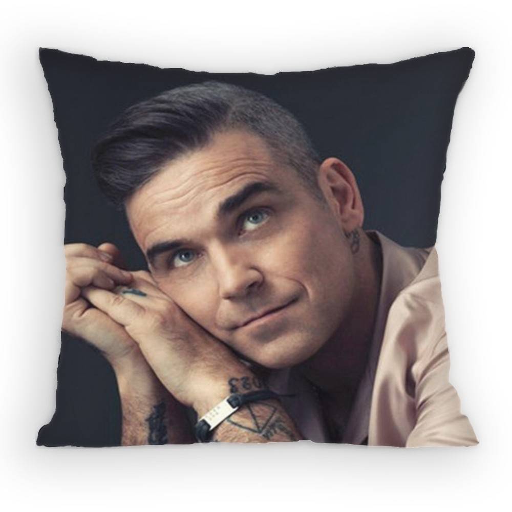 Singer RRobbie WWilliams Pillow Case Sofa Living Room Bedroom Headboard Backrest Cushion Square Cushion Nap Time