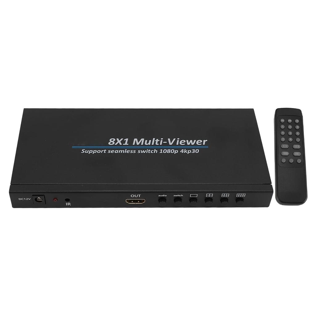 8x1 4K Мультивьюер Переключатель HD Мультимедийный Интерфейс 8 в 1 Выход 30 Гц 6 Режимов Отображения Мультивьюер