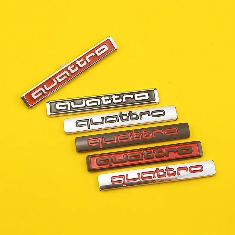for dgrb6 Quatrro ABS Car Rear Trunk Sticker Side Emblem Decals A6 A7 A8 Q3 RSQ3 RSQ5 A3 A4 A5 Q5 Q7 TT S3 S4 Accessories