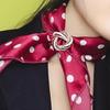 Elegant Luxury Scarf Ring Clip Round Shining Rhinestones Inlaid Side Waist Tightener Clip Clothing Wrap Holder Circle Clip Belt Buckle