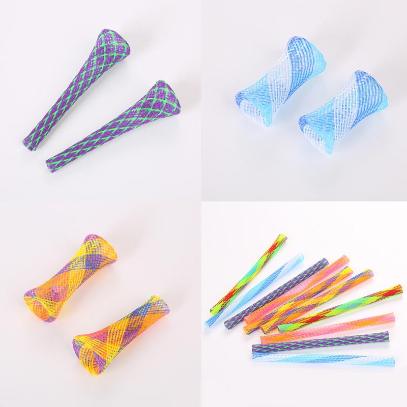12PCS Pet Toy Bounce Telescopic Tube Cat Toy Colorful Simple Cat Teaser For Kitten