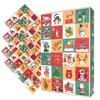 Countdown Calendar Empty Reusable 5 Pieces Container Christmas 24 Days Countdown Calendar for Activities Gathering Festival