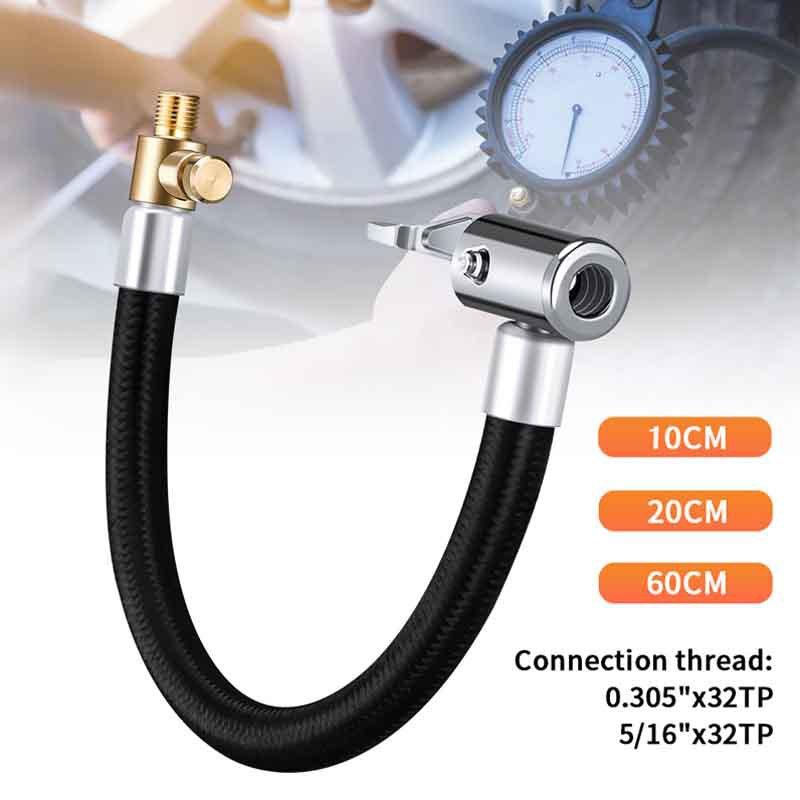 Car Air Pump Extension Hose Quick Inflation Tube with Deflation for Inflator