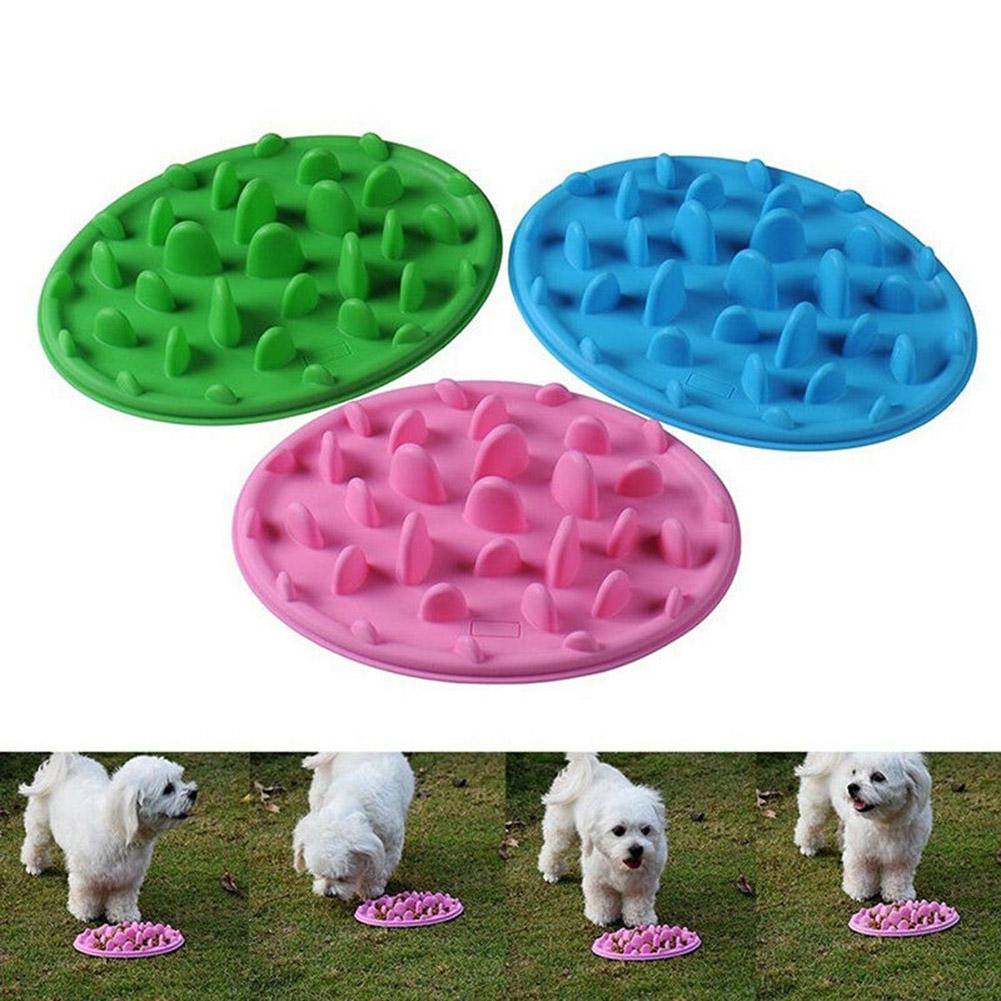 Pet Dog Feeding Food Dish Bowl Silicone Puppy Slow Down Eating Feeder Dish Prevent Obesity Dogs Supplies