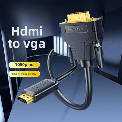 Кабель HDMI-VGA с поддержкой аудио для ПК, ноутбука, монитора, ТВ-бокса, адаптер-конвертер HDMI-VGA