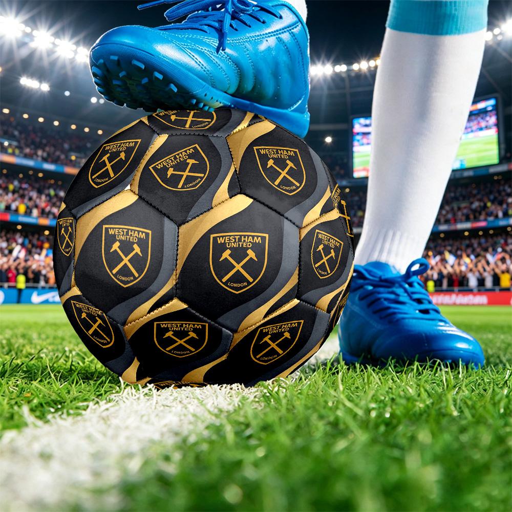 Футбольный мяч West Ham United, размер 5, с принтом, противоскользящий, для взрослых, футбольный мяч-сувенир для фанатов футбола