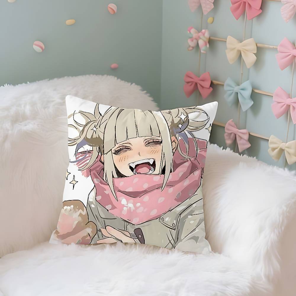 Cute TtogahimikoS Kawai Case Plush Fabric Soft Pillowcase Double Sided Print Cushion Cover Household Gifts