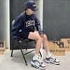 New Era MLB Нью-Йорк Янкис Буквенная Серия Стираный Потертый Флисовый Свитшот Унисекс Темно-Синий 13338666