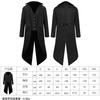 Medieval Vintage Tuxedo Coat Mens Halloween Party Cosplay Costume Faux Two Piece Formal Jacket