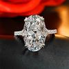 Is Comparable To The Ice Flower Cut Pigeon Egg Bright Zircon Open Ring Female, Niche High-end Light Luxury Ring