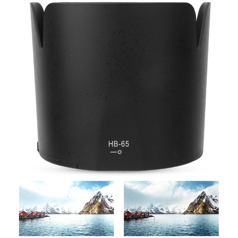 HB 65 Black Plastic Mount Lens Hood for Nikon AF S Nikkor 80 400mm f 4.5 5.6 Lenses