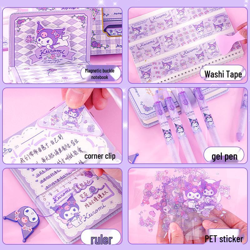 Подарочная коробка-планер Sanrio Kuromi: Элегантный магнитный блокнот для детского дня рождения (1 июня)