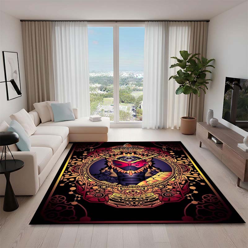 3D Printed Kamen Rider Rug, Suitable for Living Room, Bedroom, Table, Kitchen Doorway, Children's Non-slip Floor Mat.