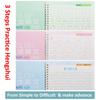 Practice Magic Copy Books 3D Groove English Copybook Learning for Children Junior Students Handwriting 1 Book With 6 Refills