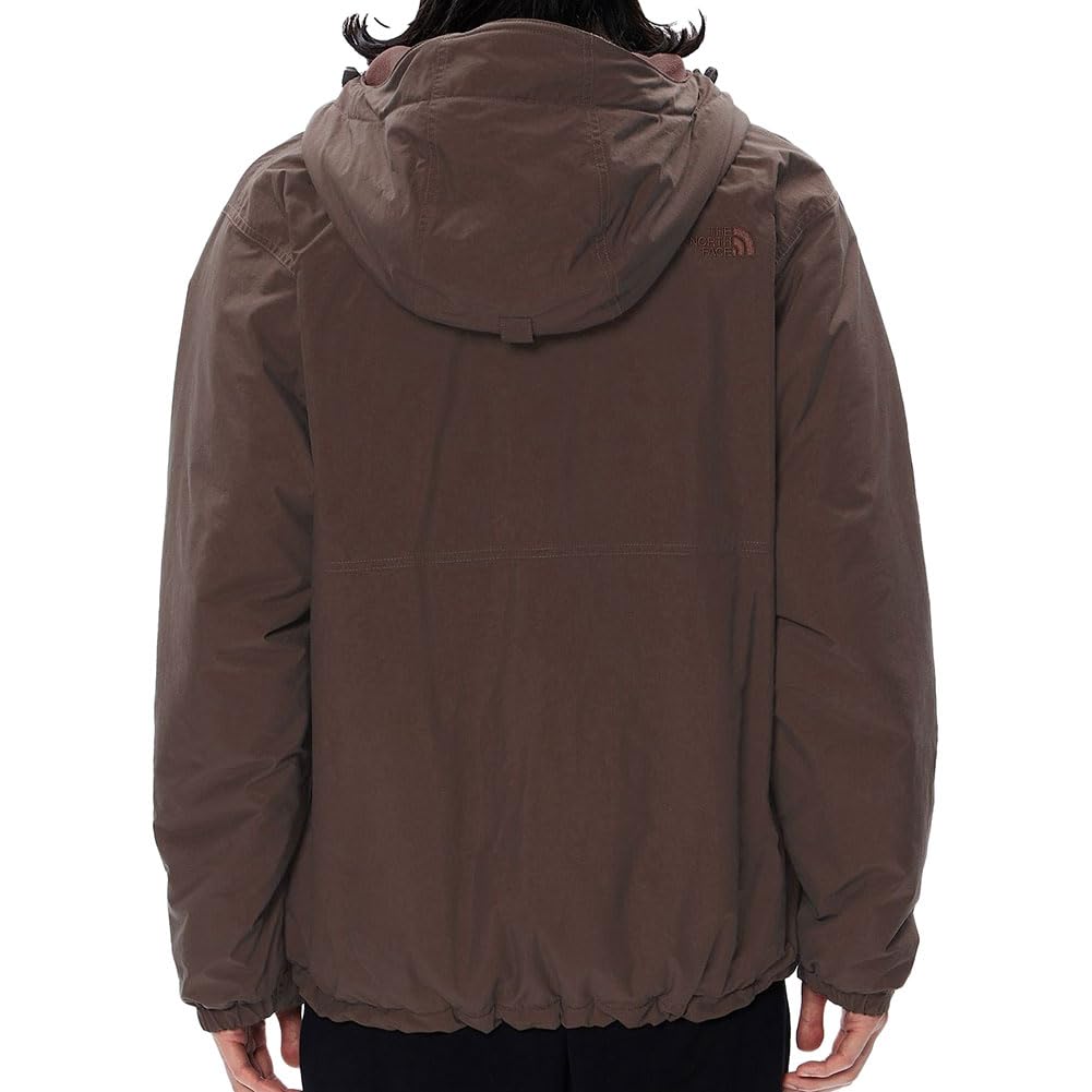 The North Face Compact Nomad Slate XL Men's Jacket, Windproof, Water-Repellent, Lightweight, Brown/Cappuccino,