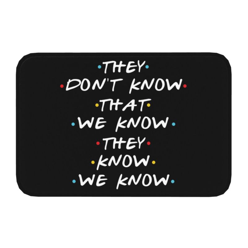 Классический коврик для входной двери с забавными цитатами из сериала «Друзья», противоскользящий, водонепроницаемый, коврик для пола, коврик для ванной, кухонный ковер для прихожей