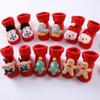 0-1Y Newborn Baby Girl Boy Cotton Socks Infant Cartoon Christmas Socks Anti-Slip Middle Tube Floor Socks