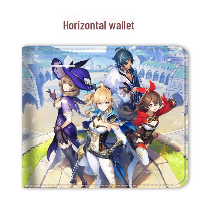 Кошелек с аниме-игрой Genshin Impact — высокое качество, подлинность, доставка одним куском