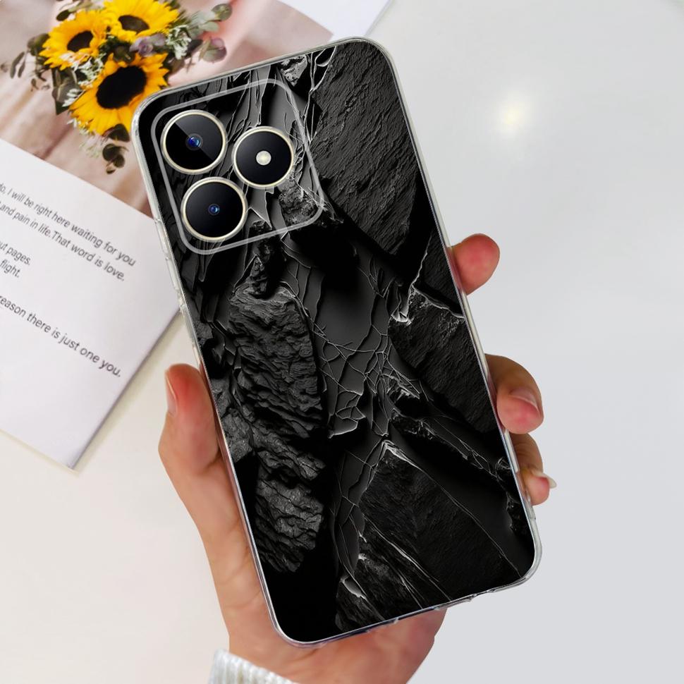 For Realme Note 50 Cases RMX3834 Colorful Painted Cover Soft Silicone Phone Cases For Oppo Realme Note 50 Note50 TPU Fundas