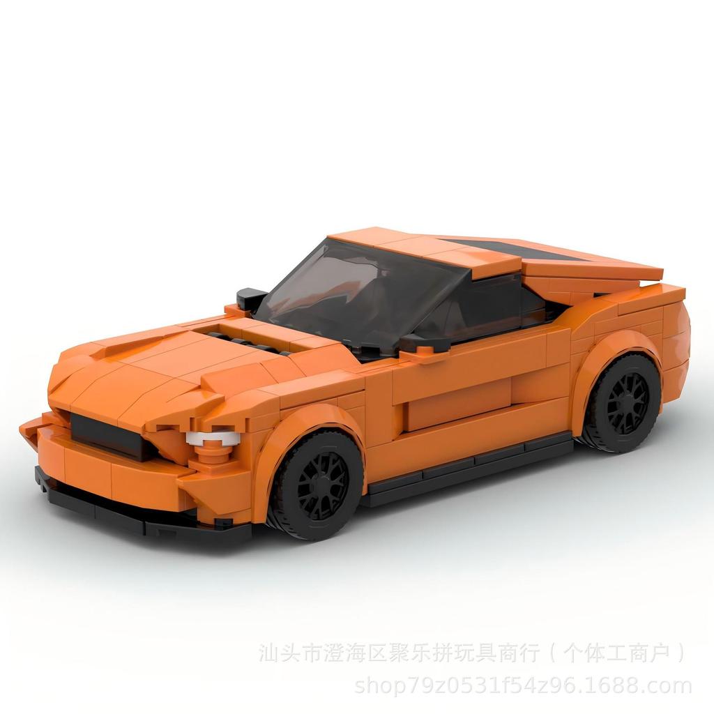 Совместимый с Ford Mustang Пазл для детей Сборка Раннее развитие DIY Набор строительных блоков Спортивный автомобиль