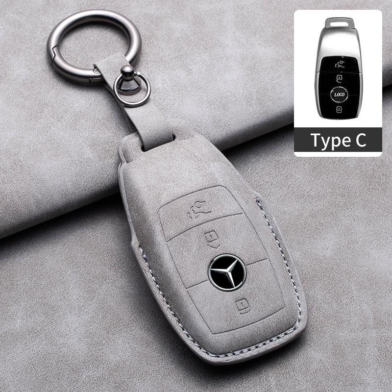 Car Key Case Cover For Mercedes Benz A C E S G Class GLC CLE CLA GLB GLS W177 W205 W213 W222 AMG W206 W223 S350 C260 C300 S400