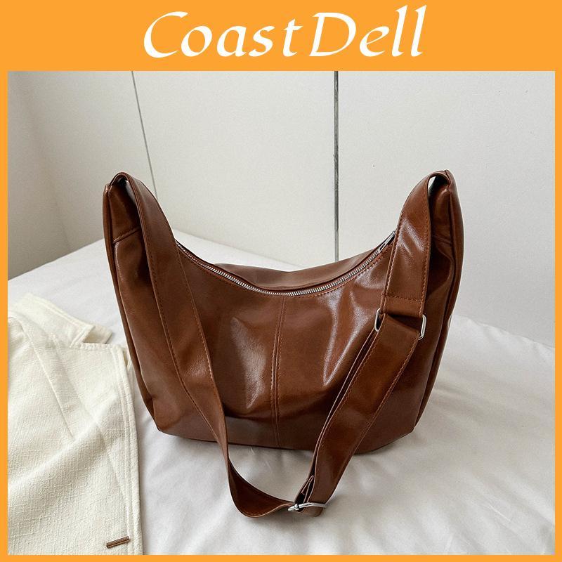 Street Style Womens Puff Shoulder Bag With Inner Pouch And Adjustable Straps