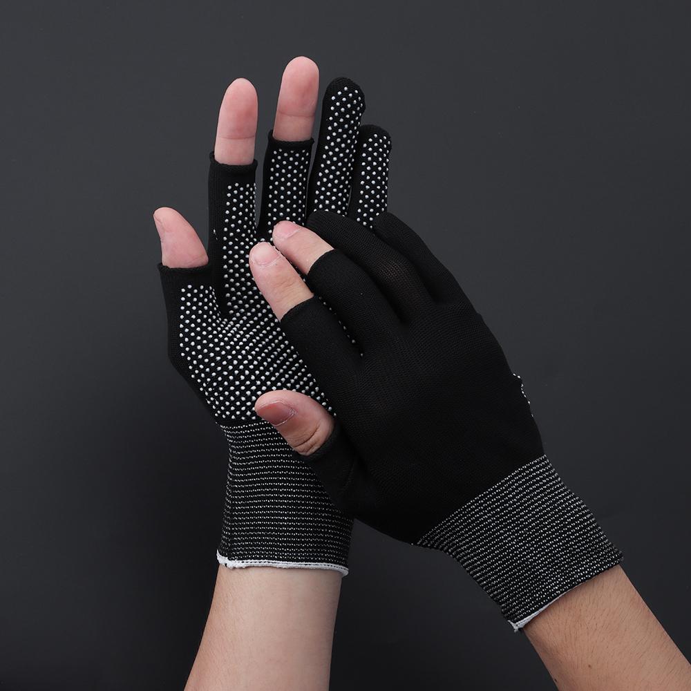 Sports/Biking Stretch Anti-Slip Fishing Gloves Driving Mittens Sun Protection Open/Half Fingers
