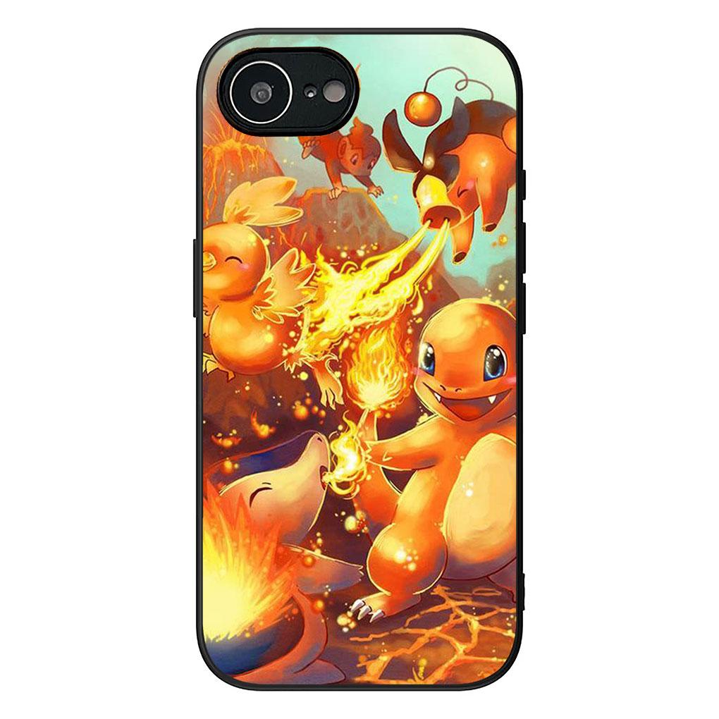 for Samsung Galaxy A05 A06 A14 A50 A51 A52 A12 A13 A17 A70 A07 A25 A26 A56 A23 Case Charmander P-Pikachus Bulbasaur P-Pokemons
