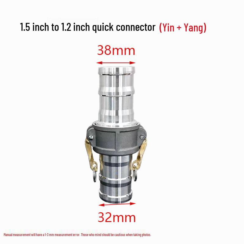 Aluminum Alloy Type C Male & Female Quick Coupler Hose Fittings with Reducing Lever