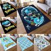 Pokémon Squirtle Charmander Carpet Printed Non-Slip Rug Mat for Living Room Bedroom Kids Room Home Decoration Floor Mat