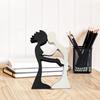 Yousheng Abstract Couple Wood Ornament Man Woman Silhouette Statue Harmony Between Couple Desk Decoration Gift for Valentine's Day Anniversary