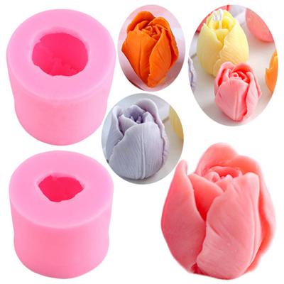 Форма для торта с антипригарным покрытием, пищевая форма бутона тюльпана, форма для выпечки шоколадной помадки, товары для дома