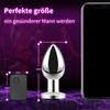Girlfriend Metal Remote Control Anal Plug Magnetic Rechargeable Powerful Vibrator Backroom Massager Unisex Adult Toys