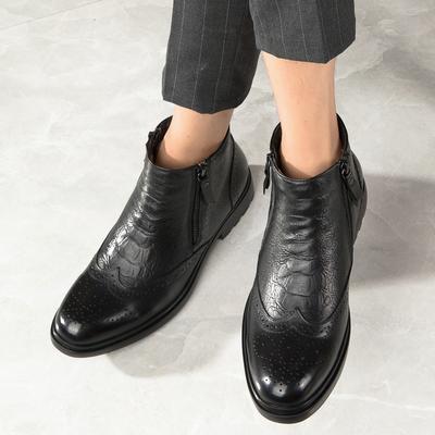 Новые роскошные брендовые мужские туфли из натуральной кожи, ботильоны «челси», деловые короткие ботинки для деловых встреч и торжественных мероприятий