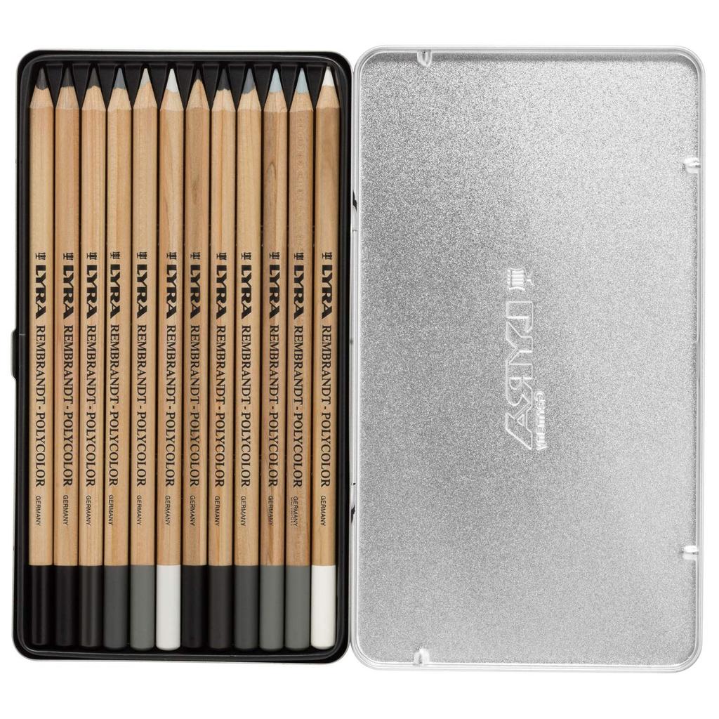 LYRA Colored Pencil Polycolor Gray Tone Set L2001122 Oil-based (metal Box)