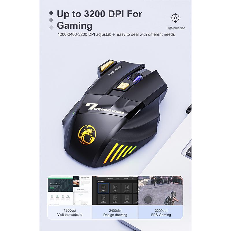 Беспроводная геймерская мышка iMICE GW-X7