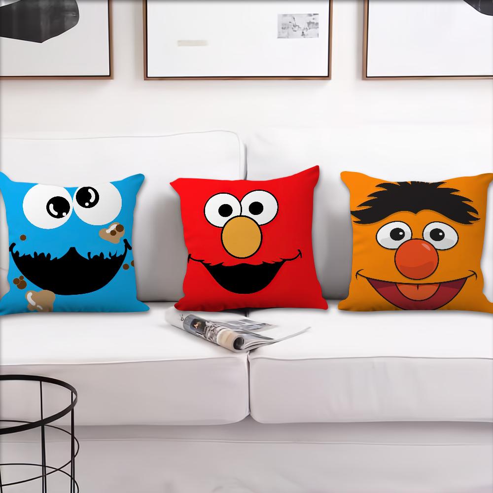 Fashion S-Sesames S-Street cushion cover Pillow Sofa Printing Decoration Room Home Office Coffee Shop Car Nordic Simplicity