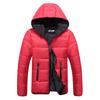 Spring and Autumn Men's Hooded Cotton Coat Thickened Casual Solid Color Zipper Cotton Coat Wearing Cotton Coat Fashion Men's Wear
