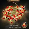 2M 20Leds Christmas Light String Santa Claus Snowflake Led Light Xmax Garland Light Ornament Kids Gift Christmas Decoration 2024